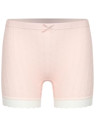 Little Girls Lace Trim Dance Boyshort Panties Soft Cotton Safety Under Dress Shorts Underwear