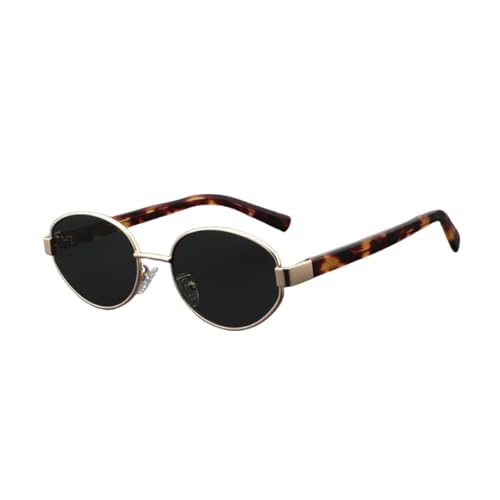 Lunettes de soleil ovales rétro en métal pour stopper l'éblouissement avec les verres UV400
