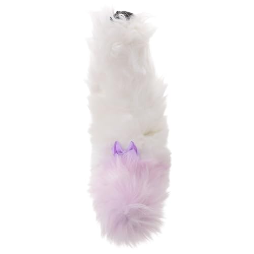 Cola de peluche con cinturón regulable que recrea un disfraz de perro realista y cómodo