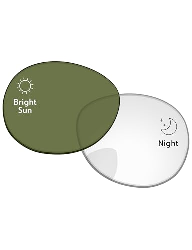 Image of Replacement Lenses for Ray-Ban Meta Headliner RW4009 & RW4013 50mm AI Glasses - Photochromic, Anti Blue Light Lens