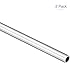DMiotech 2er Pack (9mm Außendurchmesser x 7mm Innendurchmesser) Rundrohr aus 6063 Aluminium, 300mm Länge, Metallrohr für Maschinenrahmen, DIY-Projekte