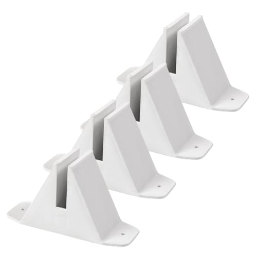 ULTECHNOVO 4piezas Kit De Soportes De Base para Vallas De Privacidad Césped Fabricados Plástico Resistente para Uso Jardín