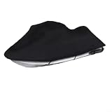 CWOQOCW Oxford - Funda protectora de tela para moto acuática de 415 x 295 cm, impermeable, resistente al viento, al polvo, a prueba de nieve, para lancha rápida pequeña, color negro 210D