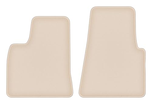 Tapis de voiture pour protéger la moquette de Tesla S berline 2012-2016 en velours beige