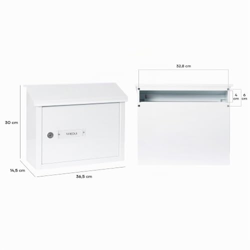 Buzón recogecartas ARREGUI contra cartas dobladas con boca Maxi de 33x4 cm 4