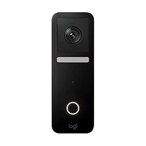 Logitech Circle View Apple HomeKit- enabled Wired Doorbell with Logitech TrueView Video, Face Recognition, Color Night…