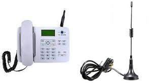 WINNET TATA-GSM WALKY for All GSM SIM Fully Unlocked Corded Landline Phone with Long Wire Antenna for Better Signal