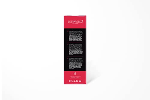 Bestpresso Coffee capsules compatible with Starbucks Verismo, Caffitaly, CBTL, K-fee systems 80 Pods (Verona)