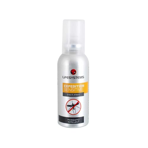 Lifesystems Insect Repellent Expedition Sensitive Pump Spray Repels Mosquitoes, Midges, Biting Insects and Ticks | Up to 6hrs Protection | Ideal for Children: DEET-Free Formula, Silver, 50 ml