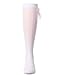 MeMoi Girls' Crochet Bow Cotton Blend Knee High Sock Winter White 10