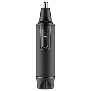 Waterproof Nose Hair Trimmer, Ear and Nose Trimmer Clipper, Cordless Trimming Tool with Child Lock Switch & Lighting, Wet/Dry, Easy to Clean Easy Cleansing Razor