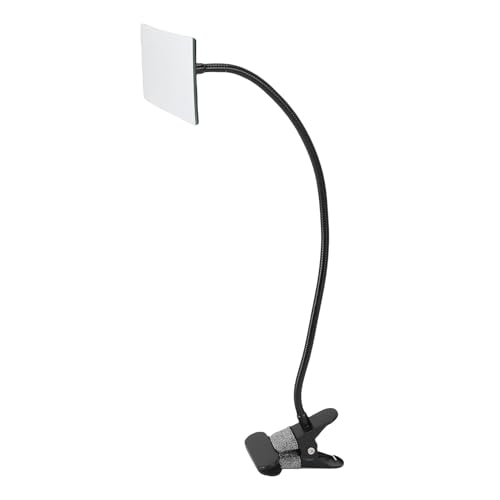 Espejo de seguridad con abrazadera de cristal premium y marco resistente negro 7