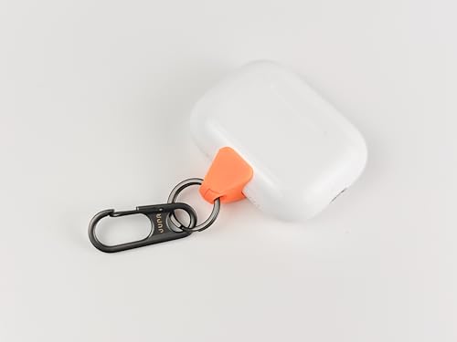 Ancre pour AirPods Apple JURA antichoc et anti-perte avec mousqueton gris