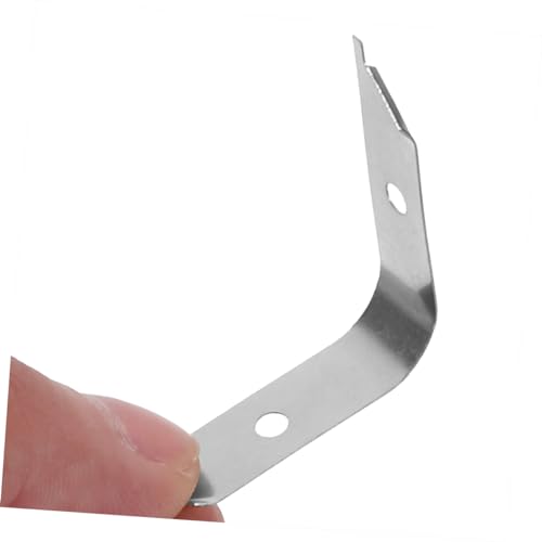 Image of POPETPOP 100Pcs Spring Clips for Picture Frames Durable Aluminum Alloy Backing Clips for Easy Installation Frame Hanging Reliable Picture Frame Hardware for Secure Display