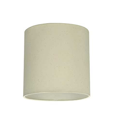 Image of Aspen Creative 58303A, Drum Uno Lamp Shade, Off White, 8 inch Top x 8 inch Bottom x 8 inch Height, Slip UNO 36mm