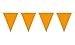 Produktbild Partydekorationen, 10 Meter, Fahnenkette mit 15 Fahnen, orange