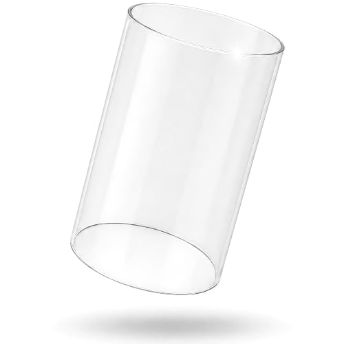 Andeko Glaszylinder ohne Boden 14cm x 22cm Tischkamin Kerzen...