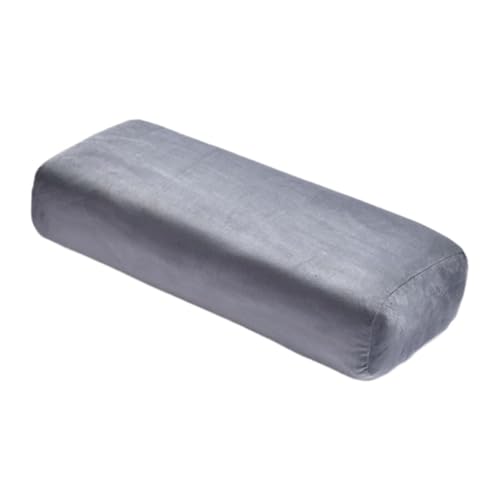 kowaku Bolster Pillow, Rectangular Pillow, with Carry Handle for Balance, for Meditation Support, Rectangular Cushion, Gray