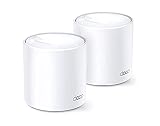 TP-Link Deco WiFi 6 Mesh AX 1800Mbps Deco X20(2-Pack) - Système WiFi 6 pour Toute la Maison - Couverture WiFi de 250㎡ - Installation Facile - Contrôle Parental - Compatible avec toutes les Box Fibre