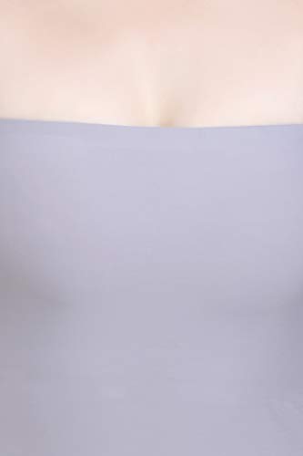 Image of PLUMBURY Women Lightly Padded Seamless Built in Bra Short Slip Camisole, Size S-3XL