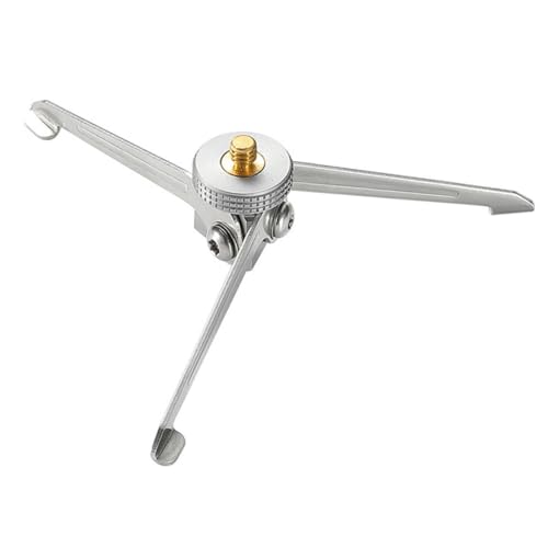 KAILIKETIY 可折りたたみ軽量ガス缶スタンド 小型卓上三脚 屋外撮影用スマホカメラホルダー 持ち運び便利 安定設置 ライブ配信 ビデオ通話対応