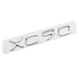 Auto 3D ABS Chrom Aufkleber Aufkleber Kompatibel mit XC40 XC60 XC90 Auto Hinten Kofferraum Buchstaben Logo Ersetzen Abzeichen Emblem Aufkleber Zubehör(E-1)