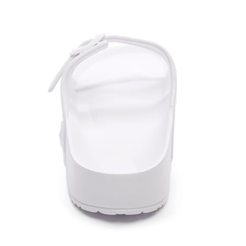 Sandals Slide for Women Double Buckle Adjustable Summer Slippers Flat Shoes3