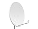 Opticum 2 Teilnehmer Satelliten-Komplettanlage (2X X80 digitaler Receiver, Twin-LNB, 80 cm Antenne)