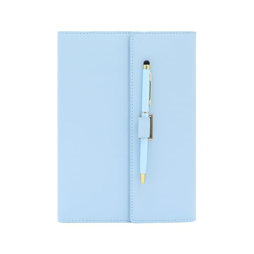 ノート メモ帳 手帳 ペン付きフレッシュノート 会議 学校 オフィス用品(Blue)