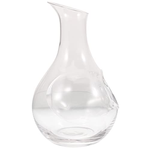 Holibanna Decanter Di Vetro 385ml Brocca Per Vino Design Giapponese, Distributore Di Vino Creativo Incavo Per Ghiaccio, Decanter Veloce Per Whisky e Acqua, Per Uso Domestico e Professionale