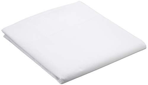 Include un lenzuolo piano Amazon Basics - Lenzuolo \'Everyday\' in 100% cotone, 180 x 260 cm - Bianco