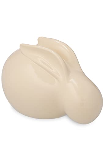 Urne funéraire Lapin Beige en céramique pour les cendres de petits animaux