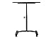 Seville Classics OFF65854 Mobile Laptop Computer Desk Cart Height-Adjustable from 20.5" to 33", Black Slim