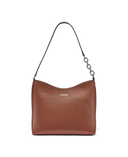 Calvin Klein Nova Chain Hobo Shoulder Bag, Caramel Combo, One Size - image 1