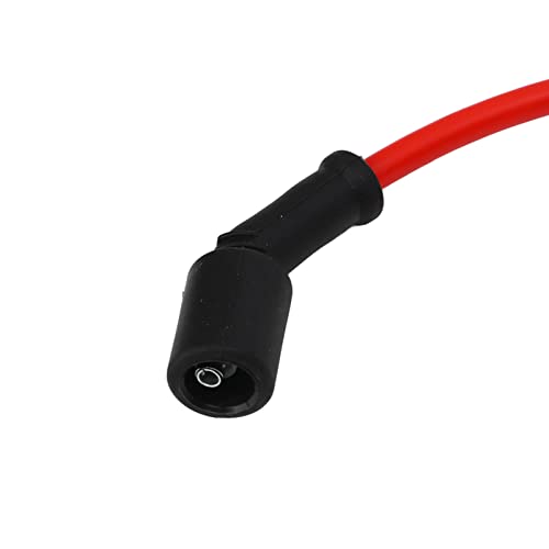Aramox 8pcs 10.2mm/0.40in Conjunto de Fios de Vela de Ignição 48322R Cabo de Ignição de Alta Tempera
