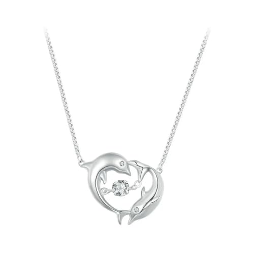 Collier double dauphin en argent, sublimez votre tenue avec ce bijou