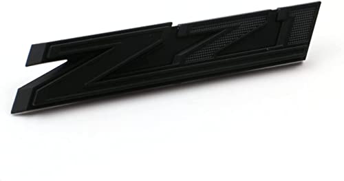 Image of 1 OEM Grille Z71 Front 3D Badge Compatible with 2019-2022 Silverado Tahoe Suburban RST 1500 HD 2500 HD 84384428 (Black )