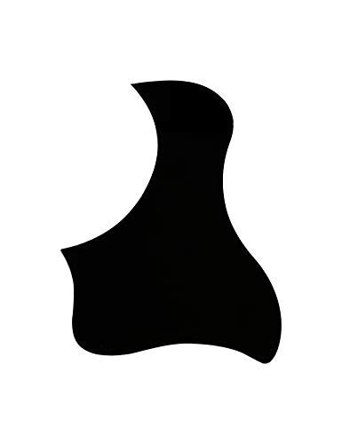 Metallor Acoustic Guitar Pickguard Anti-Scratch Guard Plate Self Adhesive Bird Shape Pick Guards Cool Guitar Accessories Gifts Black.