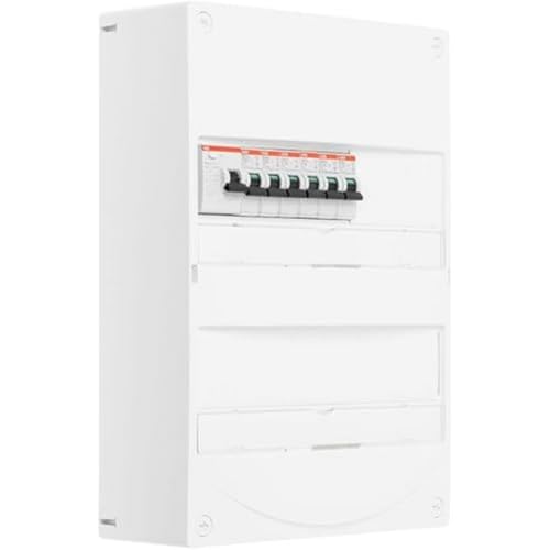 ABB Tableau 2 rangées pré-équipé 1 inter. diff. 40A type AC + 6 disjoncteurs