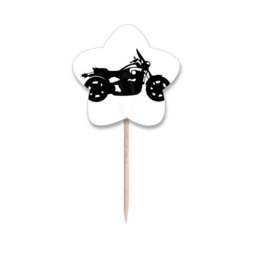 Pics cupcake moto avec motif mécanique et drapeau étoile au design vintage