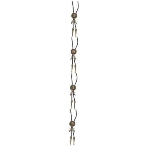 Bolo tie vintage argenté de qualité supérieure accessoire homme rétro chic