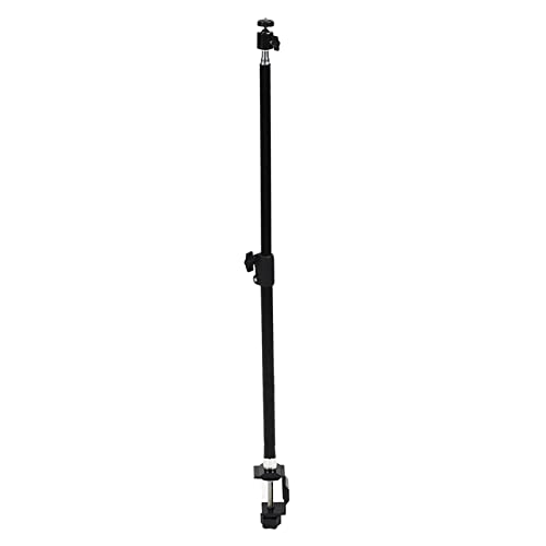 Image of ciciglow Desktop Light Stand, 62-94cm Adjustable Desk Mount Stand with 1 /4inch Ball Head Tabletop C Clamp for Live Streaming Photo Video Selfie