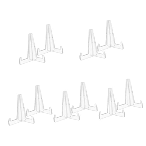 Cabilock 10 Pcs Estante Estandes De Exibição De Cavaletes Transparentes Suporte De Exibição De Caval