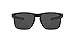 Oakley Men's OO4123 Holbrook Metal Square Sunglasses, Matte Black/Grey, 55 mm