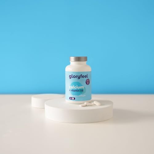 Calcium Tabletten 800 mg + Vitamin D3 1000 I.E. - Kalzium aus Calciumcarbonat Hochdosiert - D3 zur Unterstützung der Calcium-Aufnahme* - 180 Tabletten für 3 Monate - Laborgeprüft, ohne Zusätze