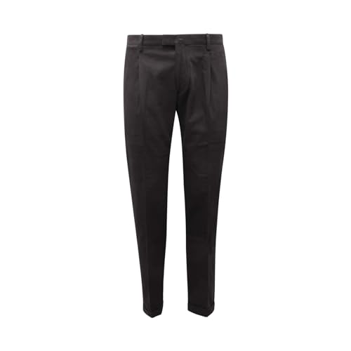Pantalon BRIGLIA 2550AR homme slim noir de haute qualité italienne