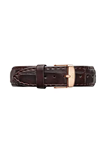 Montre Daniel Wellington Classic York cuir marron or rose 18mm