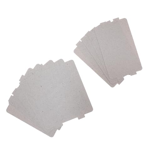 OUNONA 10 Pièces Feuille de mica haute température filtre à graisse micro- kit de ventilation pour micro-ondes filtres de remplacement pour micro-ondes résine Silver