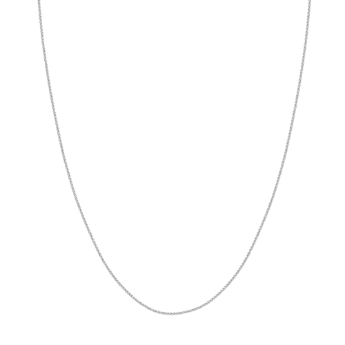 Chaîne ronde en argent 925 rhodié, le cadeau précieux et durable pour elle et lui.