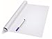 WHITEBOARD Wallpaper - Large Removable Peel and Stick Wallpaper ROLL 78.7”x17.7” SELF-Adhesive Office Space WHITEBOARD Sticker